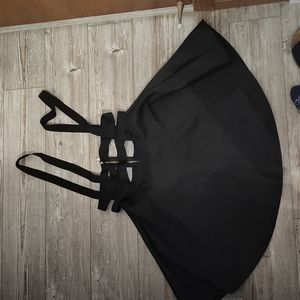 Scrappy suspender dress